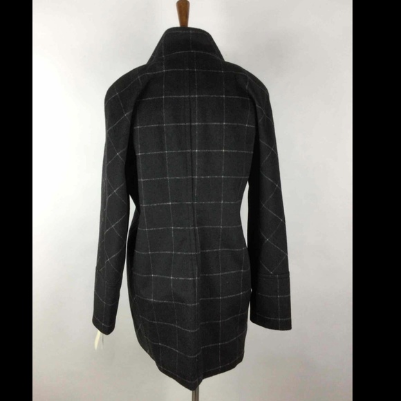 NWT Lucky Brand Charcoal Grid Coat - Picture 2 of 2